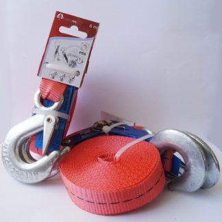 Heveder szabványfeszítővel (racsnival) és karabínerrel 25 mm / 4 m / 800 kg