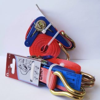 Heveder szabványfeszítővel (racsnival) és csúcsos horoggal 25 mm / 3 m / 800 kg