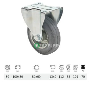Fix kerék 80 mm