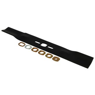Fűnyíró kés 450 mm, univerzális egyenes, nem kerek betétgyűrűvel utángyártott