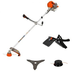 Bozótvágó Kasei CG415Q52 51.7 cm3 1.3 kw, damilfej, vállheveder, vágótárcsa, eu 5-ös motor