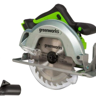 Körfűrész akkumulátoros Greenworks GD24CS 24v, tárcsa 185mm, kézi, akku és töltő nélkül