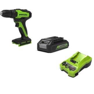 Fúró-csavarozó akkumulátoros Greenworks GD24DD35K2 24v, 35 nm, akkuval és töltővel