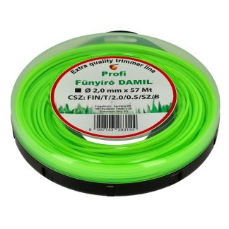 Damil 2.0mm szögletes   57 méter olasz