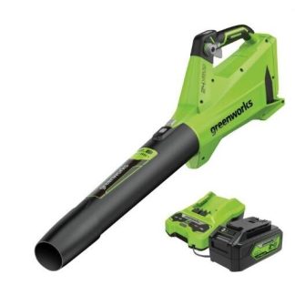 Lombfúvó akkumulátoros Greenworks BL24L411-01 4ah akku és 2a töltővel